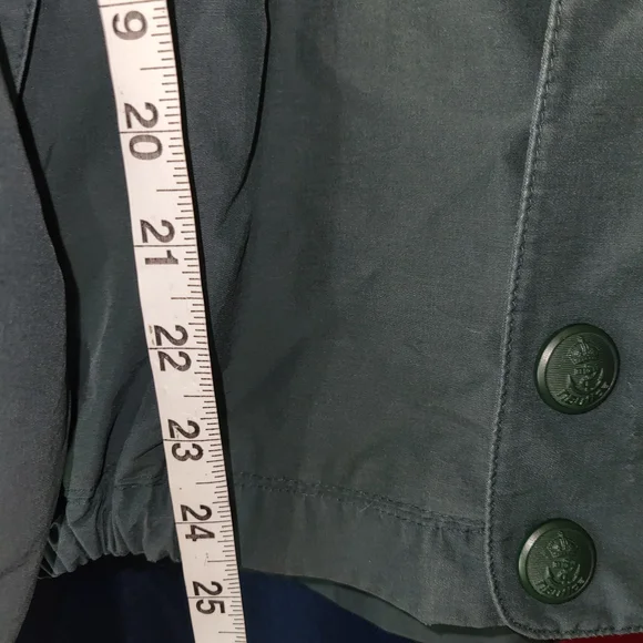 Nautica Colorblock Windbreaker Jacket - Navy & Forest Green Y2k 90s Small - Picture 5 of 10